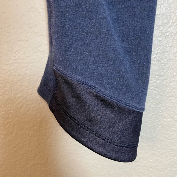 Lululemon Cotton Ribbed Spandex Insert Crop Leggings - Picture 8 of 12